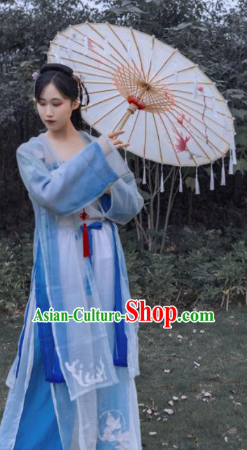 Traditional Chinese Ancient Song Dynasty Young Lady Historical Costume Complete Set for Women