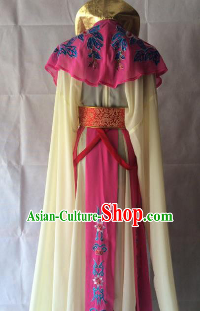 Traditional Chinese Beijing Opera Diva Costume Ancient Imperial Concubine Rosy Dress for Women