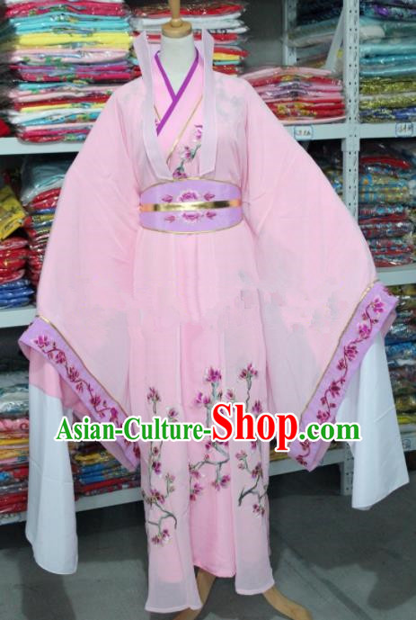 Traditional Chinese Beijing Opera Actress Costume Ancient Princess Pink Dress for Women