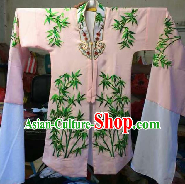 Traditional Chinese Beijing Opera Costume Ancient Princess Embroidered Bamboo Dress for Women