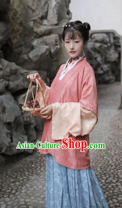 Traditional Chinese Ancient Ming Dynasty Nobility Lady Historical Costume Complete Set