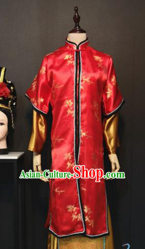 Traditional Chinese Ancient Drama A Dream in Red Mansions Nobility Lady Wang Xifeng Red Costume for Women