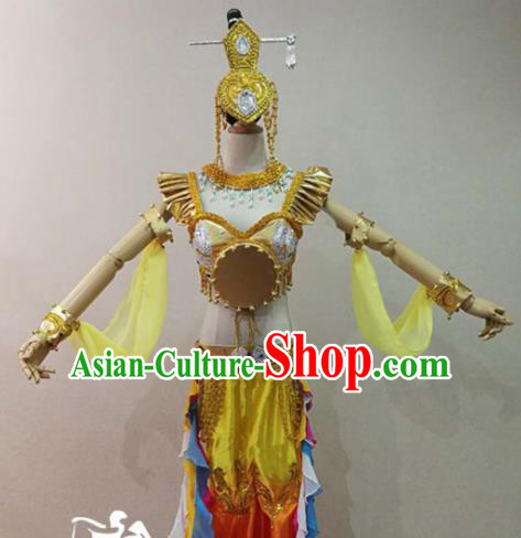 Asian Chinese Traditional Classical Dance Costume Ancient Flying Apsaras Dance Clothing for Women