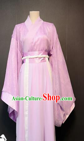 Traditional Chinese Ancient Drama Han Dynasty Princess Costume Pink Hanfu Dress for Women