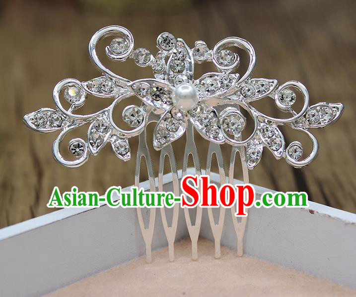 Top Grade Handmade Princess Hair Accessories Classical Crystal Hair Comb for Women