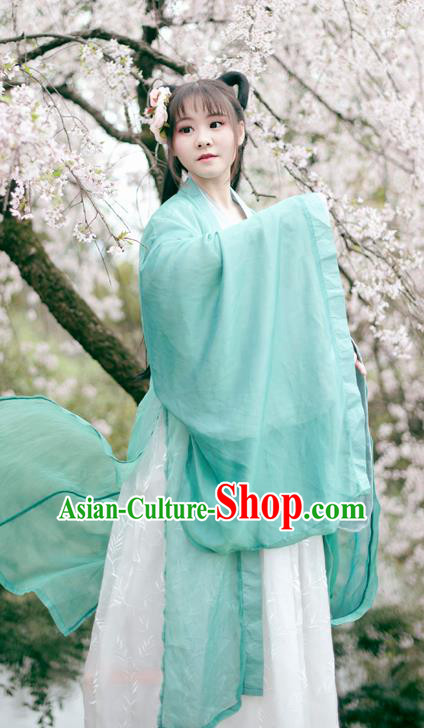 Traditional Chinese Ancient Peri Princess Hanfu Dress Tang Dynasty Palace Lady Historical Costume Complete Set for Women