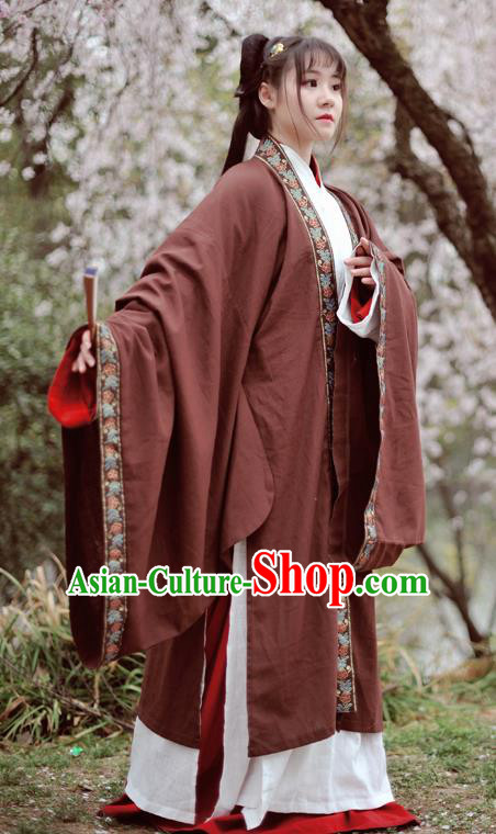 Chinese Ancient Traditional Hanfu Dress Han Dynasty Swordswoman Historical Costume Complete Set for Women