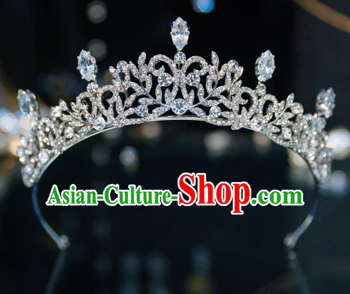 Handmade Wedding Hair Accessories Princess Zircon Royal Crown for Women