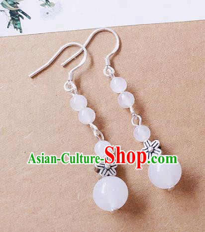 Chinese Ancient Hanfu Jewelry Accessories Traditional Palace Earrings for Women