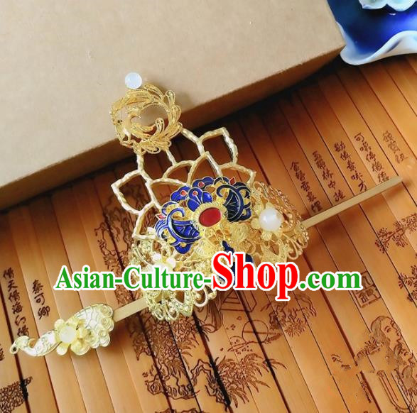 Chinese Ancient Queen Hair Accessories Traditional Hanfu Palace Hair Crown Hairpins for Women