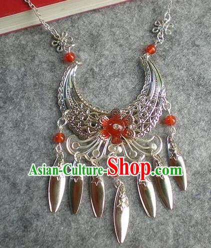 Chinese Ancient Bride Hanfu Accessories Traditional Palace Necklace for Women