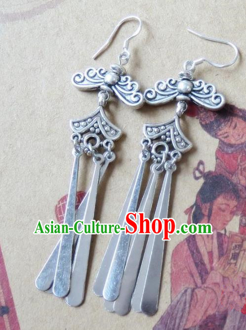 Chinese Ancient Princess Jewelry Accessories Traditional Ethnic Earrings for Women