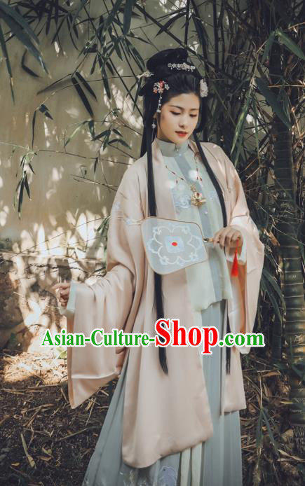 Traditional Chinese Ming Dynasty Aristocratic Lady Replica Costumes Ancient Drama Princess Hanfu Dress for Women