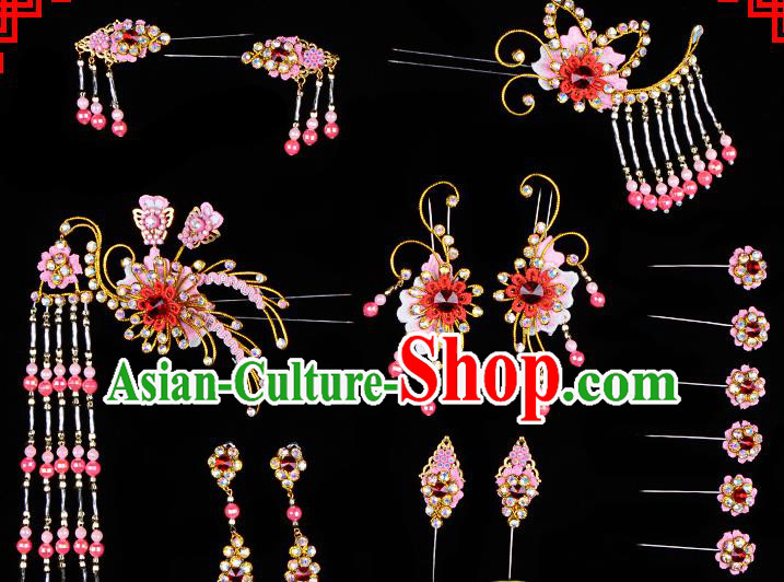 Professional Chinese Beijing Opera Hair Accessories Ancient Princess Hairpins Headwear for Women