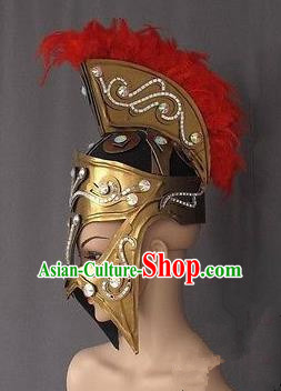 Traditional Roman Headdress Ancient Rome Warrior Helmet for Men