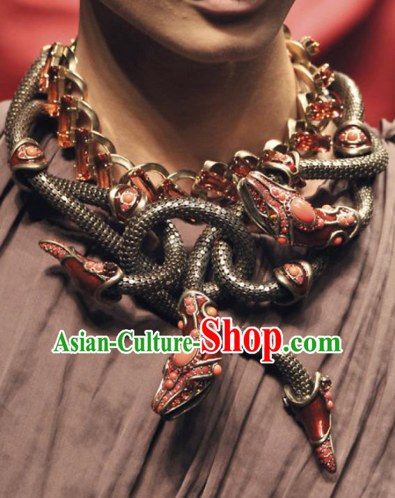 Traditional Egyptian Jewelry Accessories Ancient Egypt Classical Snake Necklace for Women