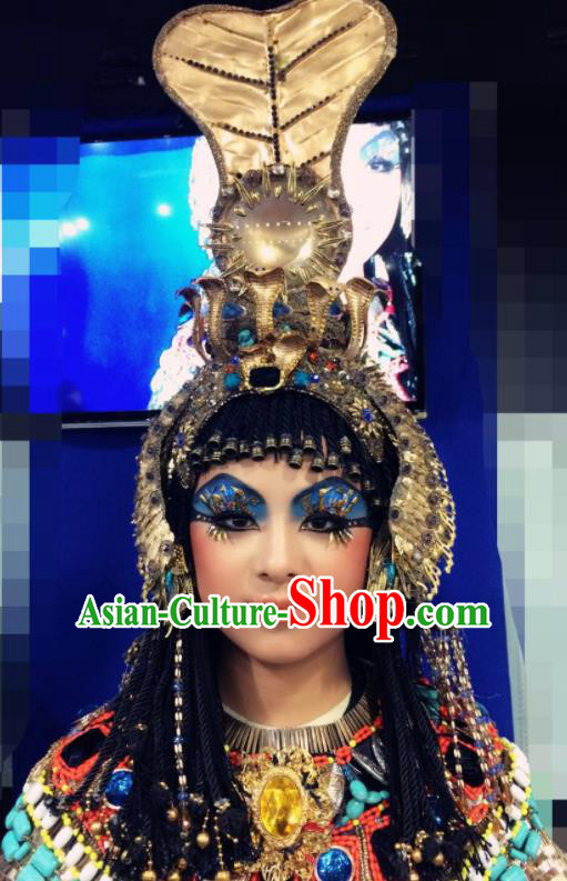 Traditional Egyptian Jewelry Accessories Hat Ancient Egypt Queen Hair Crown for Women