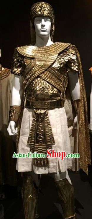 Traditional Egypt General Costume Ancient Egypt Warrior Armor Clothing for Men