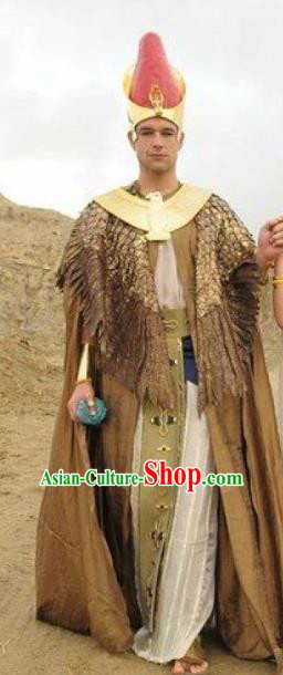 Traditional Egypt King Costume Ancient Egypt Pharaoh Clothing for Men