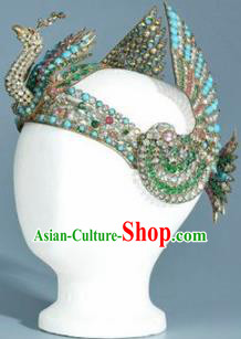 Traditional Egyptian Queen Hair Accessories Ancient Egypt Female Warrior Peacock Hair Crown for Women