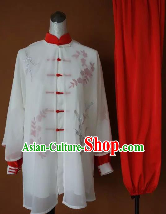 Chinese Traditional Tai Chi Uniform Kung Fu Group Competition Costume for Women