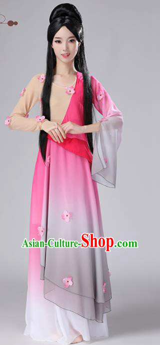 Chinese Traditional Stage Performance Dance Costume Classical Dance Pink Dress for Women