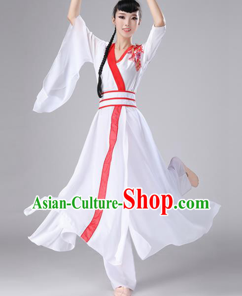 Chinese Traditional Classical Dance Dress Stage Performance Umbrella Dance Costume for Women