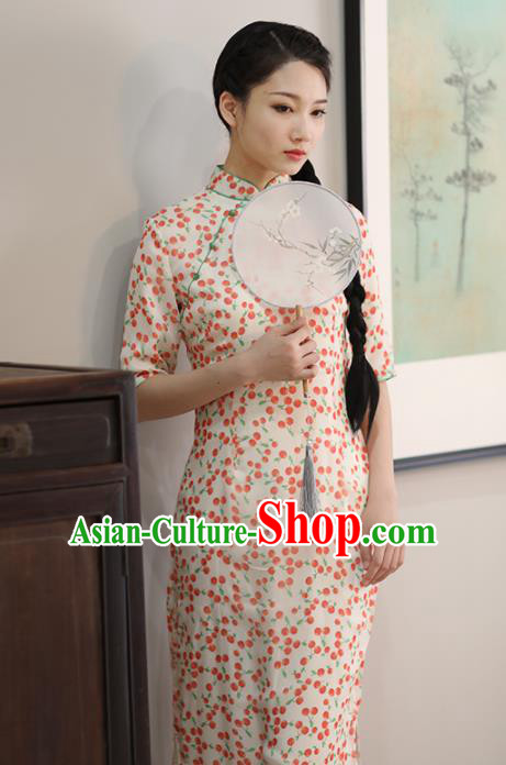 Chinese National Costume Traditional Classical Cheongsam Retro Qipao Dress for Women