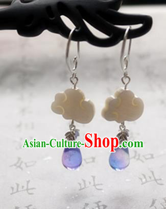 Chinese Ancient Traditional Handmade Cloud Earrings Classical Ear Accessories for Women