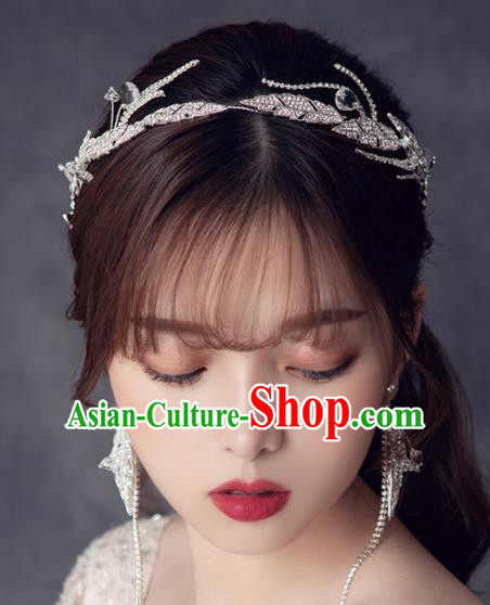 Top Grade Handmade Wedding Royal Crown Bride Zircon Hair Accessories for Women