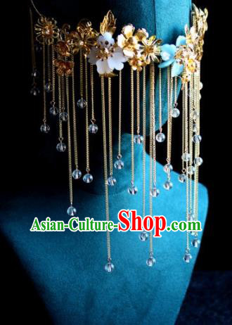 Top Grade Chinese Handmade Tassel Face Curtain Traditional Bride Tassel Accessories for Women