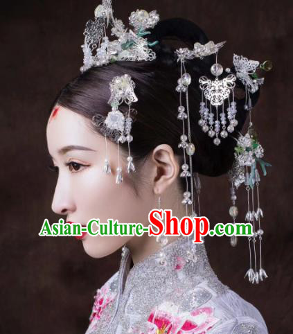 Top Grade Chinese Ancient Queen Hair Crown Hairpins Traditional Hair Accessories Headdress for Women