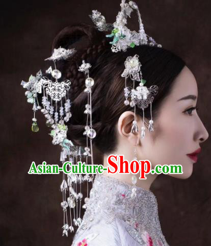 Top Grade Chinese Ancient Queen Hair Crown Hairpins Traditional Hair Accessories Headdress for Women