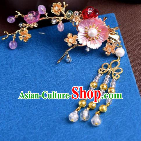 Handmade Chinese Ancient Princess Hair Claws Hairpins Traditional Hair Accessories Headdress for Women