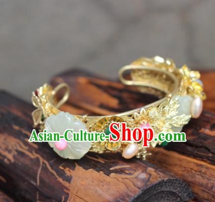 Top Grade Chinese Handmade Hanfu Bracelet Traditional Bride Jewelry Accessories for Women