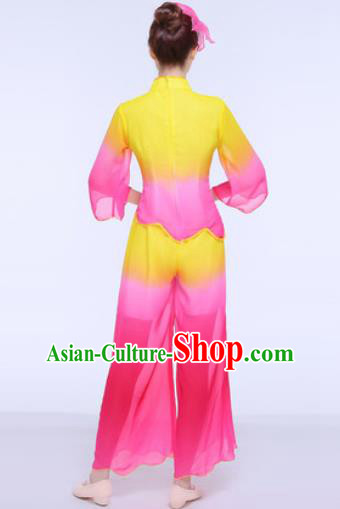 Chinese Traditional Folk Dance Group Dance Clothing Yangko Fan Dance Costume for Women