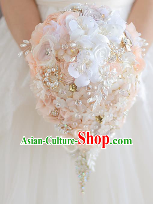 Top Grade Wedding Bridal Bouquet Hand Tied Bouquet Flowers for Women