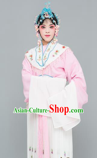 Chinese Traditional Peking Opera Peri Pink Dress Classical Beijing Opera Actress Costume for Adults