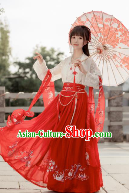 Chinese Ancient Drama Palace Lady Costume Traditional Tang Dynasty Princess Hanfu Dress for Women