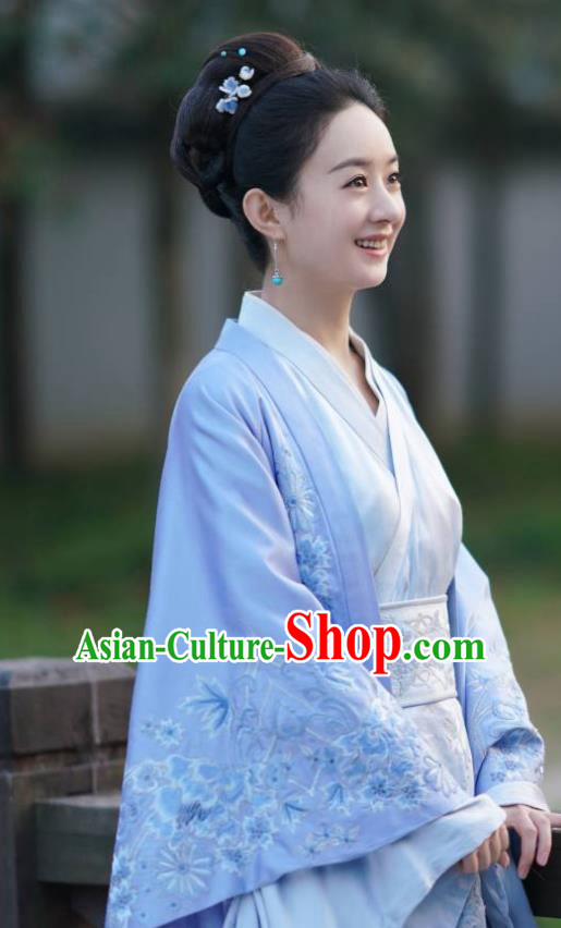 Chinese Ancient Hanfu Dress Drama The Story Of MingLan Song Dynasty Nobility Duchess Embroidered Historical Costume for Women