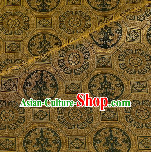 Asian Traditional Classical Pattern Brocade Fabric Japanese Kimono Satin Silk Material