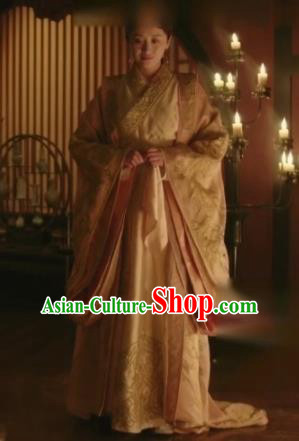 The Story Of MingLan Chinese Ancient Imperial Consort Embroidered Historical Costume for Women