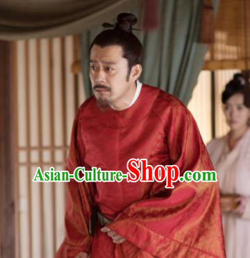 The Story Of MingLan Chinese Ancient Song Dynasty Civil Official Embroidered Robe for Men