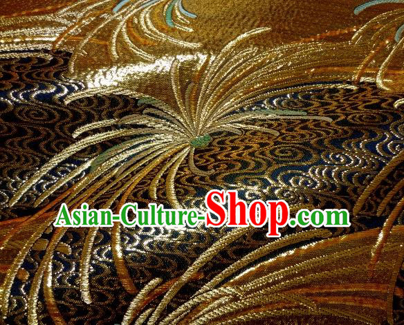 Asian Traditional Classical Spiraea Hypericifolia Pattern Damask Brocade Fabric Japanese Kimono Tapestry Satin Silk Material