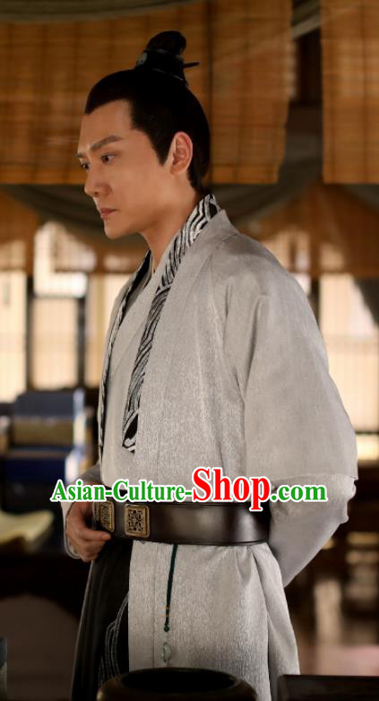 The Story Of MingLan Chinese Ancient Song Dynasty Nobility Childe Swordsman Gu Tingye Embroidered Costume for Men
