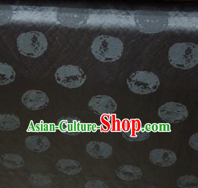 Asian Traditional Fabric Classical Pattern Black Watered Gauze Brocade Satin Silk Material