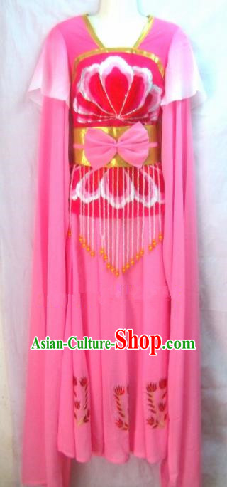 Chinese Traditional Beijing Opera Peri Rosy Dress Ancient Court Maid Embroidered Costume for Women