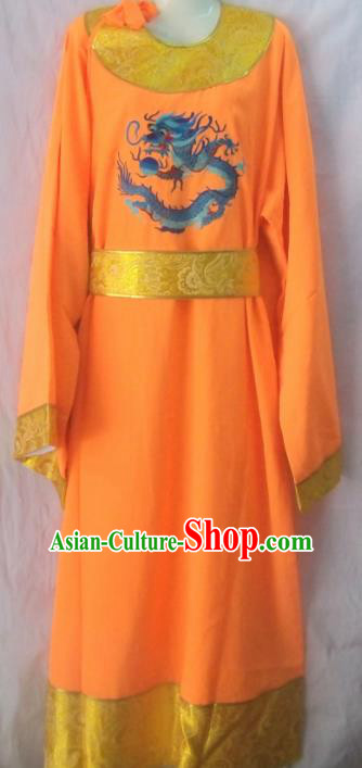 Chinese Traditional Beijing Opera Eunuch Yellow Robe Peking Opera Costume for Men