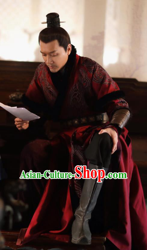 Drama The Story Of MingLan Chinese Song Dynasty Historical Costume Ancient Nobility Childe Embroidered Clothing for Men