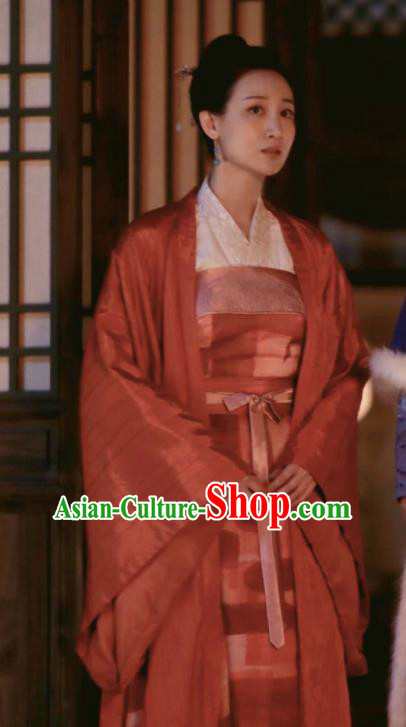 The Story Of MingLan Chinese Ancient Young Mistress Embroidered Replica Costume for Women